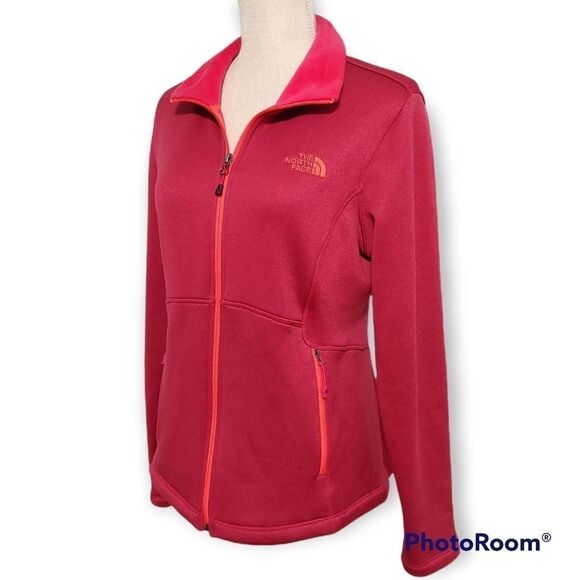 The North Face Agave Heathered Red fleece full zip jacket - Picture 6 of 6